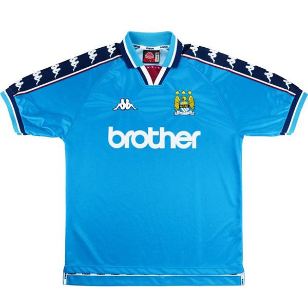 Manchester City Maillot rétro domicile match de football vintage premier maillot de football sportswear pour hommes 1998-1999