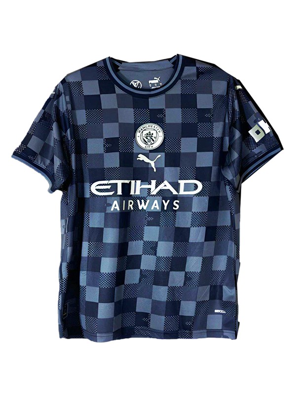 Manchester City x LV Haaland maillot de football édition spéciale bleu marine maillot de football édition spéciale uniforme kit de football pour hommes hauts chemise de sport 2024-2025