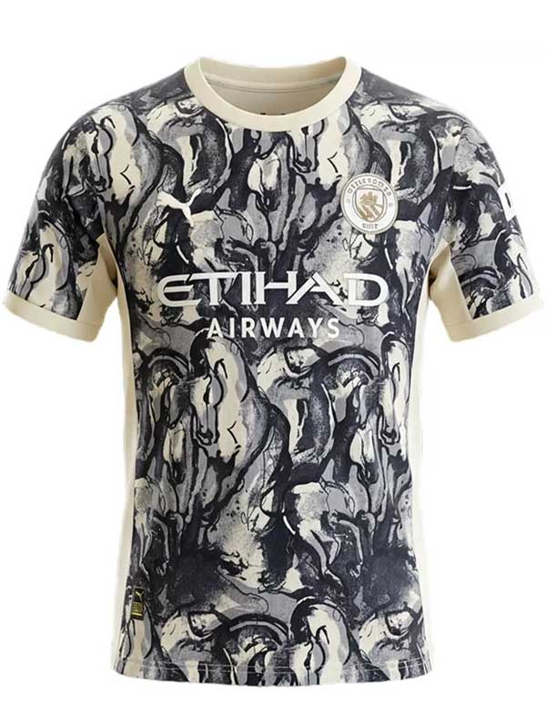 Manchester city maillot l'année cheval tenue adulte homme chemise 2025-2026