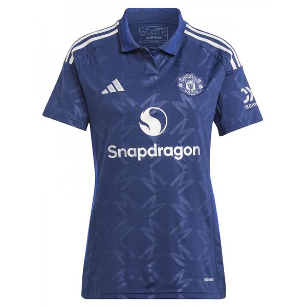 Manchester United away female jersey soccer kit women's second sportswear football uniform tops sport shirt 2024-2025