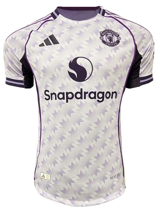 Manchester united maillot extérieur uniforme de football pour hommes deuxième tenue de sport kit de football haut chemise 2025-2026