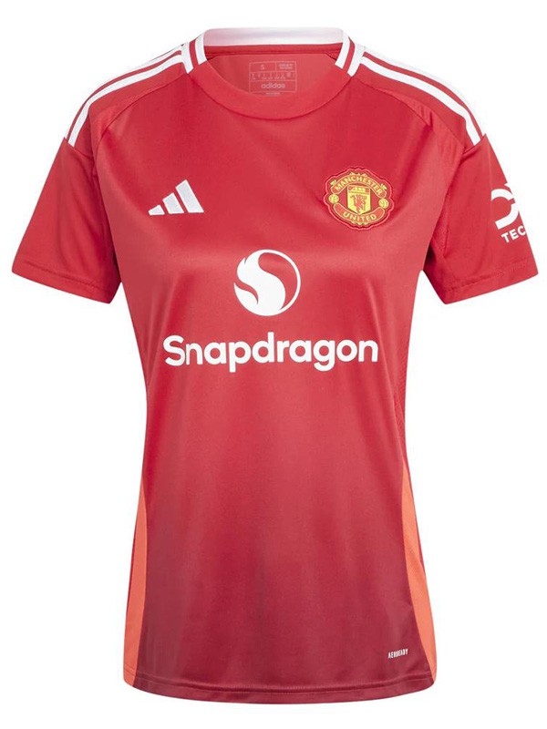 Manchester united maillot domicile femme premier uniforme de football féminin kit de football sportif hauts chemise 2024-2025