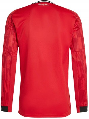 Manhcester united maillot de football à manches longues pour adulte uniforme de football pour homme première tenue de sport haut 2025-2026