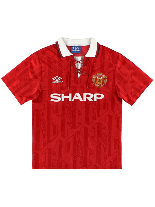 Manchester united accueil rétro maillot hommes premier sportswear football hauts sport maillot de football 1992-1994