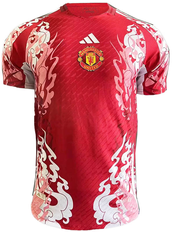 Manchester United maillot special version joueur uniforme de football rouge kit de football pour hommes hauts