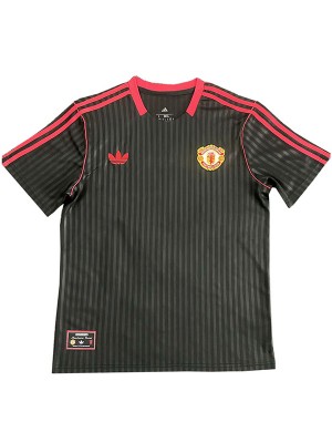 Manchester United maillot rétro spécial pour adulte uniforme de football noir vêtements de sport pour hommes chemise de sport 2025-2026