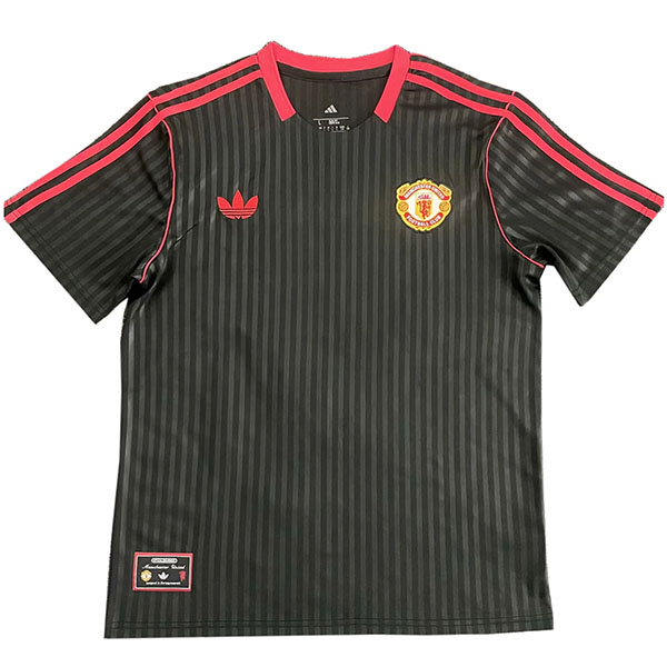 Manchester United maillot rétro spécial pour adulte uniforme de football noir vêtements de sport pour hommes chemise de sport 2025-2026
