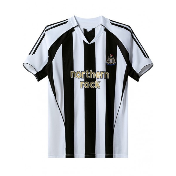 Newcastle United maillot rétro domicile de uniforme de football vintage pour hommes premier vêtement de sport de football 2005-2006