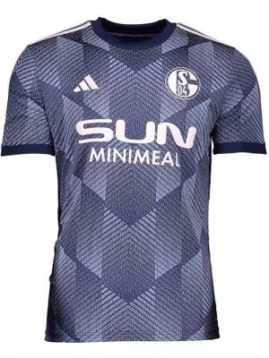 Schalke 04 troisième maillot de football uniforme hommes 3ème tenue de sport kit de football haut chemise 2024-2025