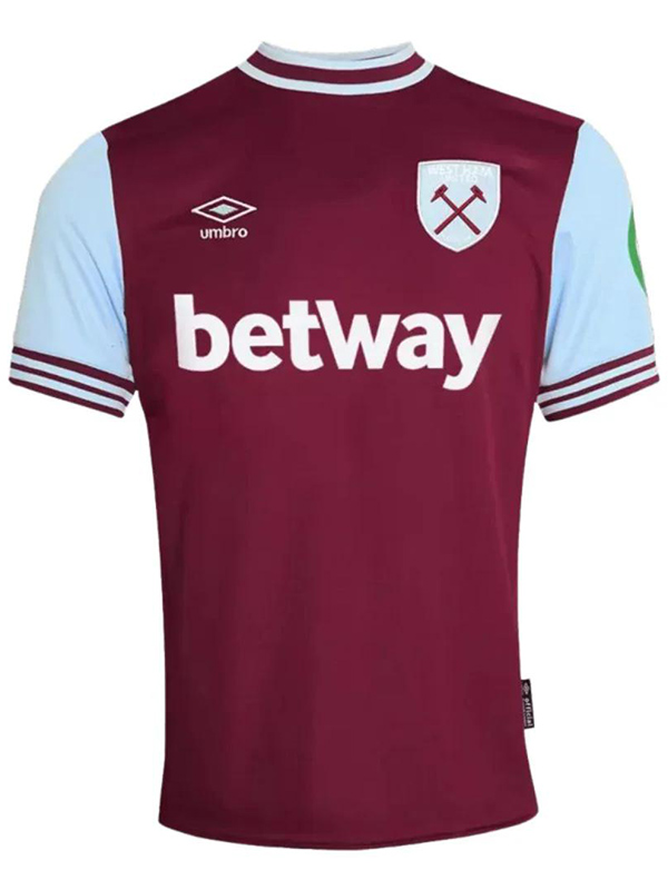 West ham united maillot domicile uniforme de football adulte premier maillot de football sportswear pour hommes 2024-2025