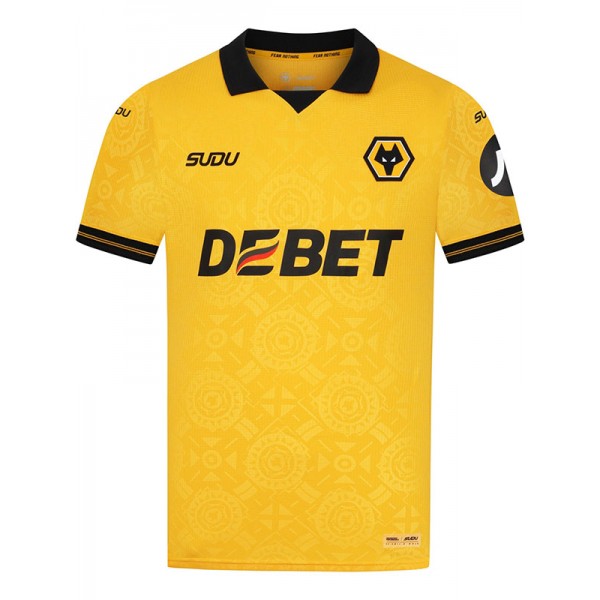 Wolverhampton Wanderers maillot domicile uniforme de football adulte premier maillot de football sportswear pour hommes 2025-2026