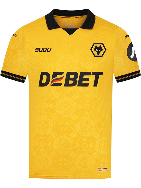 Wolverhampton Wanderers maillot domicile uniforme de football adulte premier maillot de football sportswear pour hommes 2025-2026
