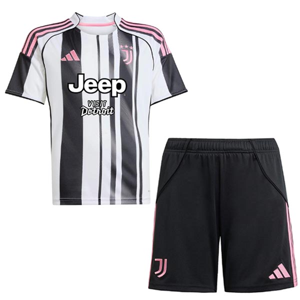 Juventus home kids kit childrens jersey 2025-2026