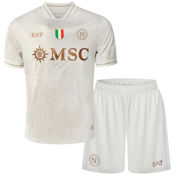 SSC Napoli away kids kit childrens jersey 2025-2026