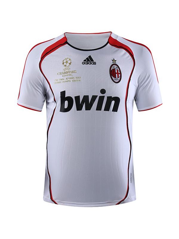 AC milan away retro jersey maillot match men's second sportwear football shirt 2006-2007