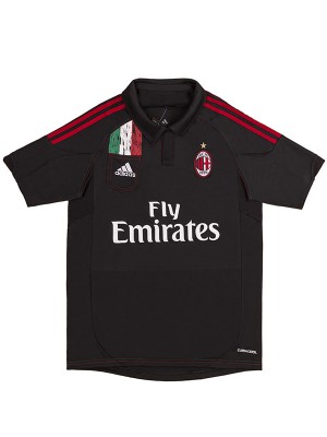 AC milan maillot rétro extérieur deuxième tenue de football vintage pour homme haut 2012-2013