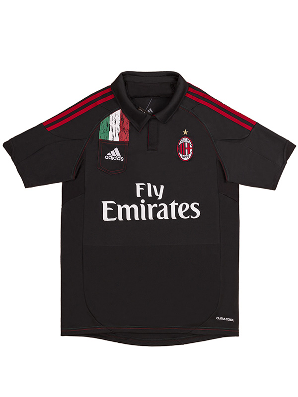 AC milan maillot rétro extérieur deuxième tenue de football vintage pour homme haut 2012-2013