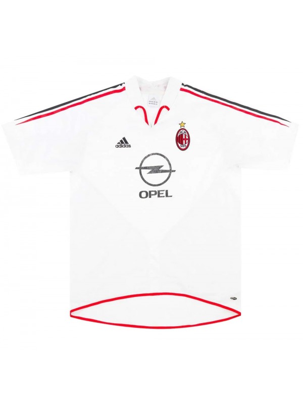 AC milan maillot rétro extérieur uniforme de football vintage pour hommes deuxième kit de football chemise de sport 2004-2005