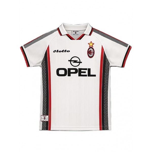 AC Milan maillot rétro extérieur de l' uniforme de football vintage pour hommes deuxième tenue de sport haut 1997-1998