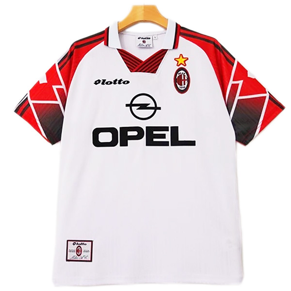 AC Milan maillot rétro extérieur de l' uniforme de football vintage pour hommes deuxième tenue de sport haut 1997-1998