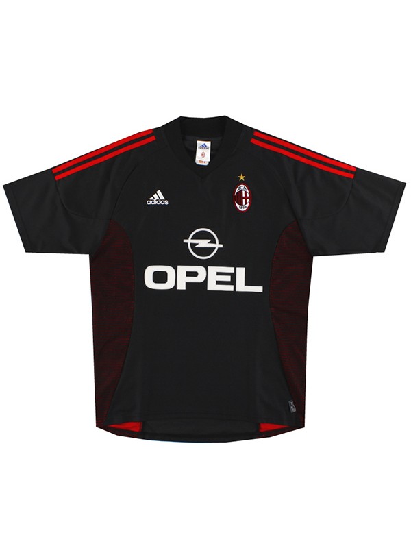 AC milan away retro soccer jersey maillot match men's 2ed sportwear football shirt 2002-2003