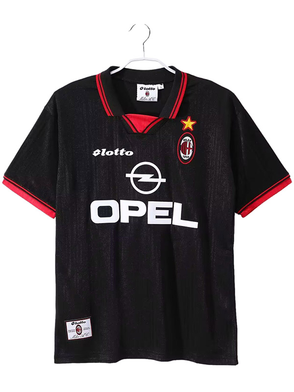 AC milan maillot rétro 4e édition uniforme de football vintage maillot de football 4e édition sportswear homme 1997-1998