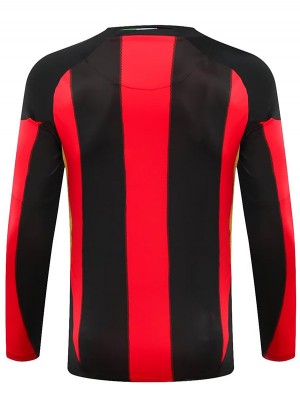 AC milan domicile maillot rétro à manches longues uniforme de football vintage premier kit de football pour hommes hauts chemise de sport 2010-2011