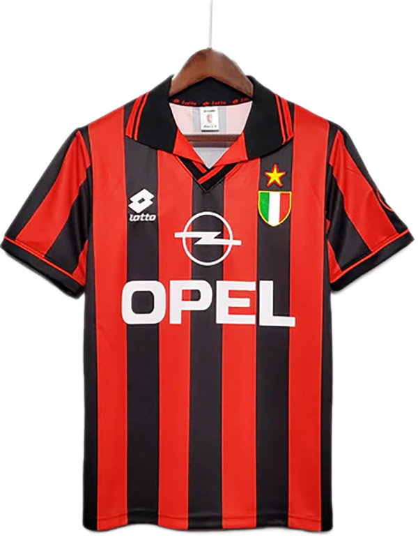 AC Milan domicile maillot rétro maillot match premier maillot de football sportswear homme 1996-1997