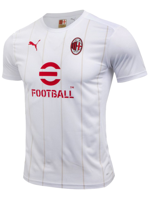 AC milan maillot anniversaire pré-match uniforme de football adulte kit de football de sport blanc pour hommes haut chemise 2024-2025