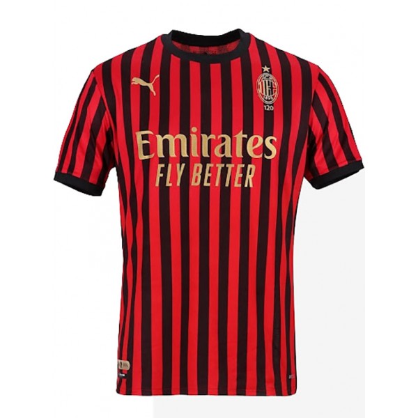 AC milan maillot de football rétro du 120e anniversaire pour hommes uniforme de football rouge haut de gamme 2019-2020