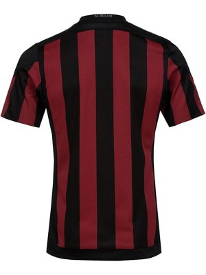 AC milan maillot de football rétro à domicile uniforme de football pour hommes premier kit de football de sport haut chemise 2015-2016