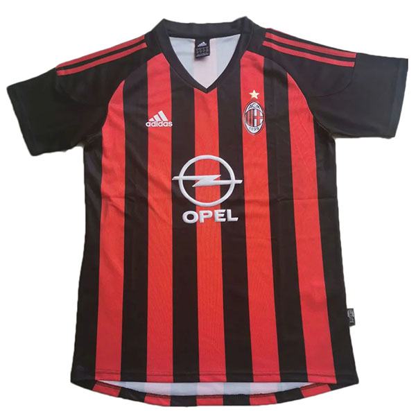 AC Milan retro home soccer jersey maillot match men's 1st sportwear football shirt 2002-2003