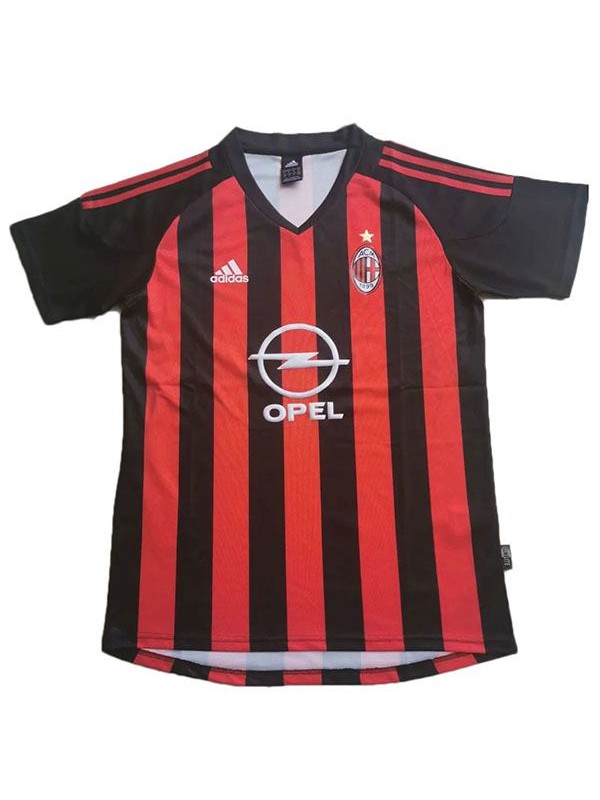 AC Milan retro home soccer jersey maillot match men's 1st sportwear football shirt 2002-2003