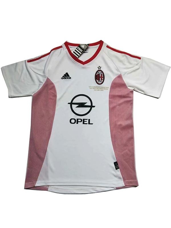 AC Milan retro away soccer jersey maillot match men's second sportwear football shirt 2002-2003