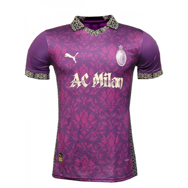 AC milan maillot de football pour adulte édition spéciale violet pour homme collection 2025-2026