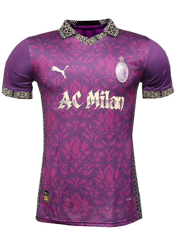 AC milan maillot de football pour adulte édition spéciale violet pour homme collection 2025-2026