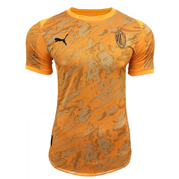 AC milan maillot spécial orange pour adulte uniforme d'entraînement vêtements de sport de football pour hommes hauts de football chemise de sport 2025-2026