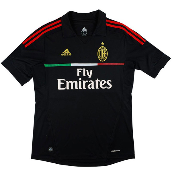 AC milan troisième maillot rétro 3e kits de football uniforme de football pour hommes en tête chemise de sport 2011-2012