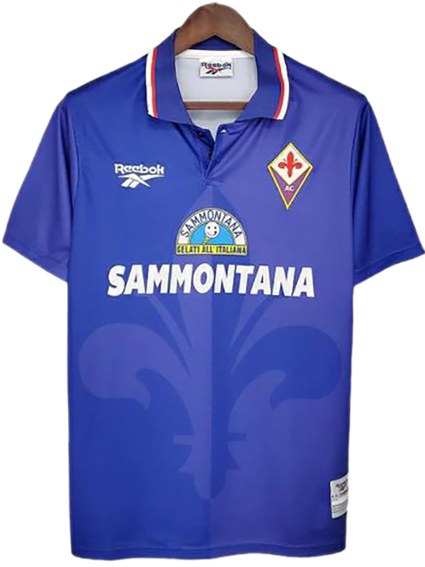 ACF Fiorentina maillot de football rétro à domicile uniforme vintage premier vêtement de sport pour hommes haut de football chemise de sport 1995-1997