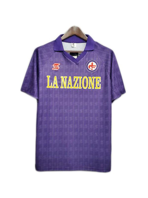 ACF Fiorentina domicile maillot de football rétro maillot match premier maillot de football vêtements de sport pour hommes 1989-1990