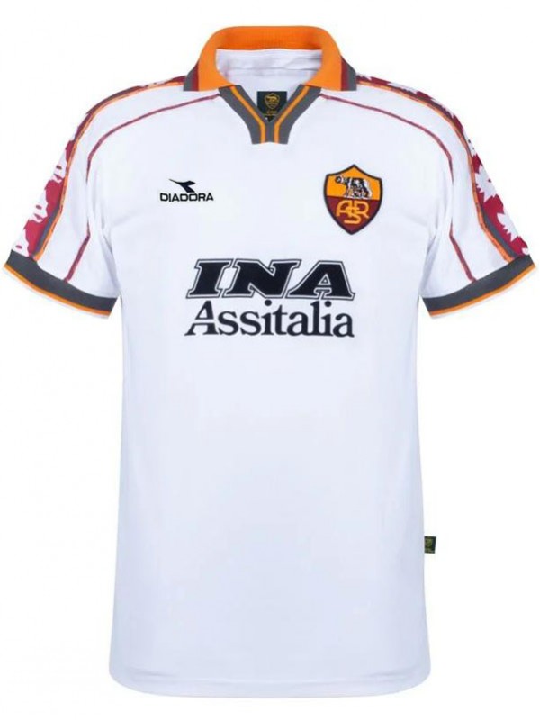 AS Roma maillot rétro extérieur uniforme de football vintage pour hommes deuxième maillot de football de sport 1998-1999