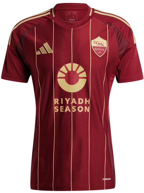 AS Roma maillot de football à domicile pour hommes uniforme de football premier maillot de sport 2024-2025