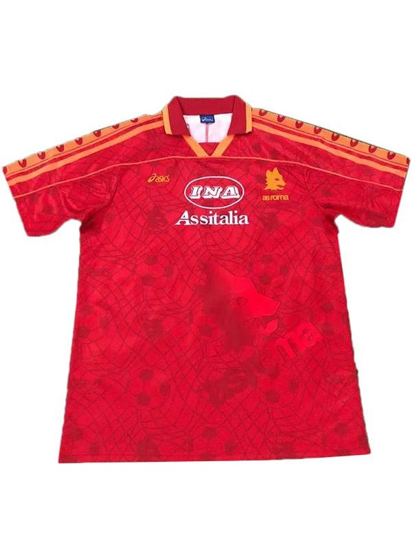 AS Roma domicile maillot de football rétro maillot match 1er maillot de football sportwear homme 1995-1996