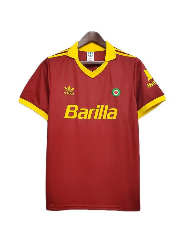 AS Roma domicile maillot de football rétro maillot match premier maillot de football sportswear homme 1991-1992