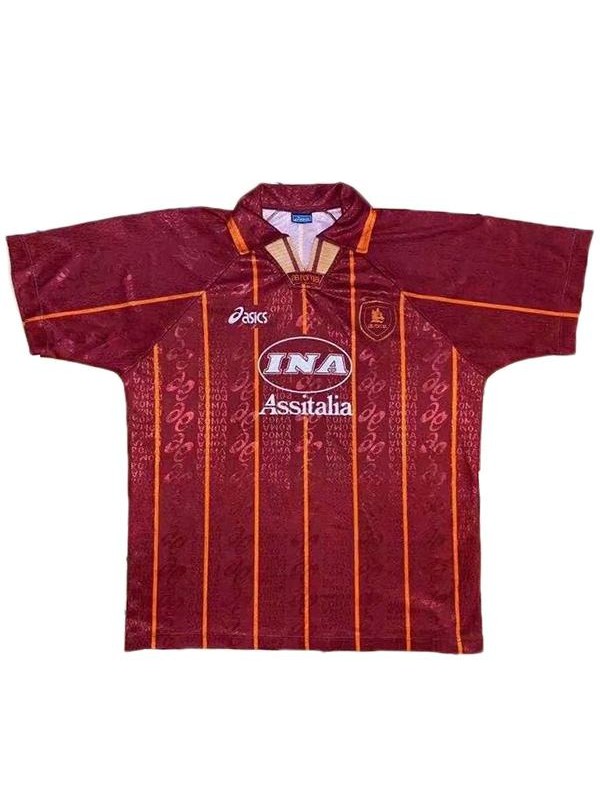 AS Roma domicile maillot de football rétro maillot match premier maillot de football sportswear homme 1996-1997