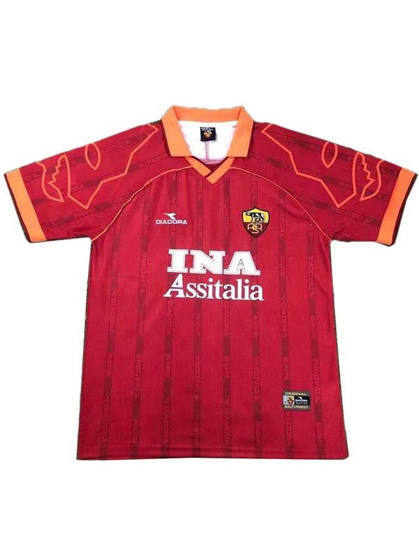 AS Roma domicile maillot de football rétro maillot match premier maillot de football sportswear homme 1999-2000