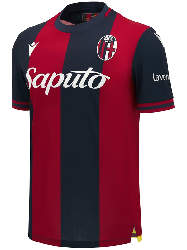 Bologna maillot domicile uniforme de football adulte premier kit de football pour hommes vêtements de sport haut chemise 2024-2025