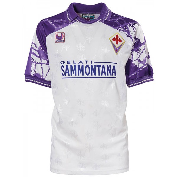 Fiorentina maillot rétro extérieur de la uniforme de football vintage pour hommes deuxième maillot de football de sport 1994-1995