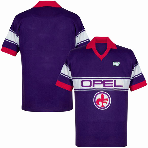 Fiorentina home retro jersey premier sportswear football tops maillot de football sport 1984-1985