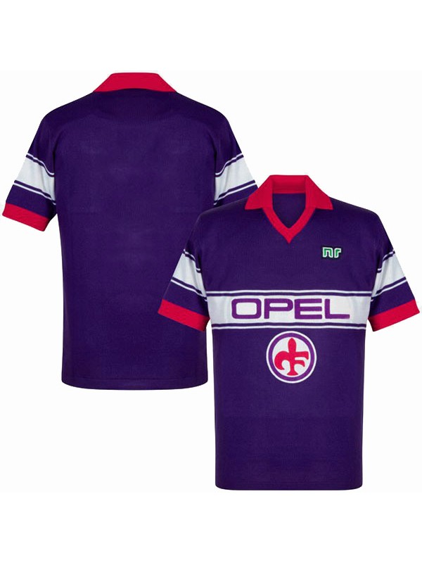 Fiorentina home retro jersey premier sportswear football tops maillot de football sport 1984-1985